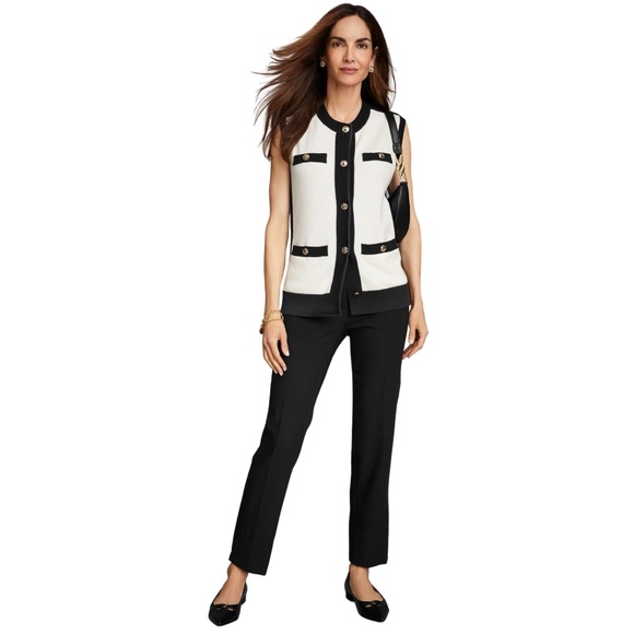 Talbots Women's Hampshire Ankle Pants: Black; Plus 16W - Picture 13 of 13